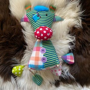 GANTZ “Stringees” Multicolor Patchwork Cow Plush